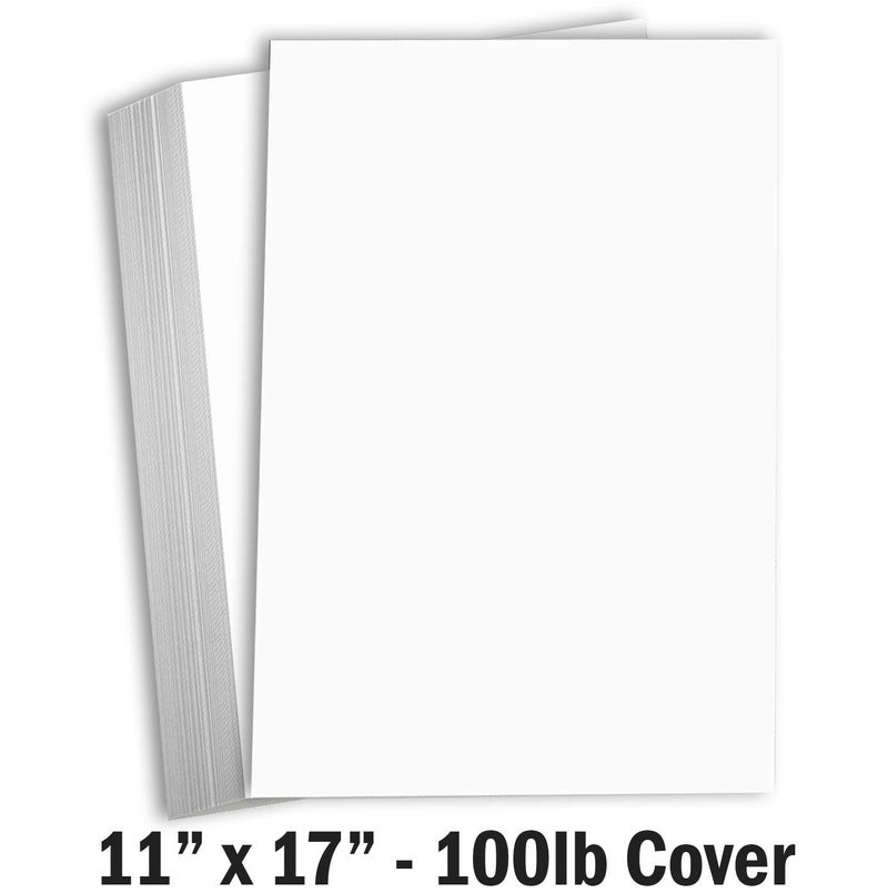 Hamilco White Cardstock Thick 11x17 Paper - Heavy Weight 100 lb Cover Card Stock 50 Pack - Image 2